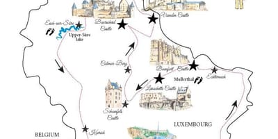Kart over Luxembourg slott